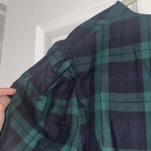 Laura Ashley Women's Green Tartan Dress